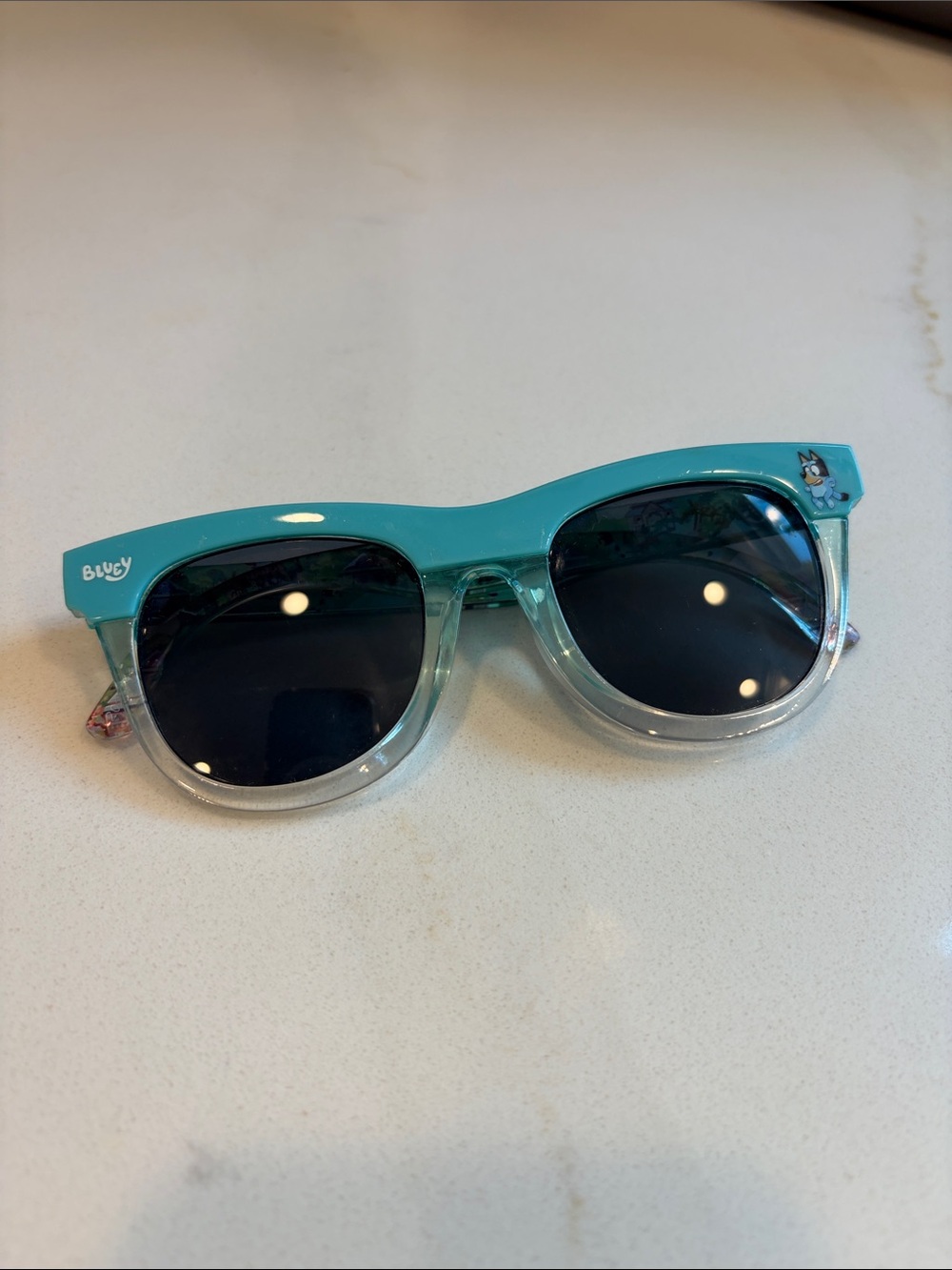 Bluey Kids Turquoise & Clear Sunglasses